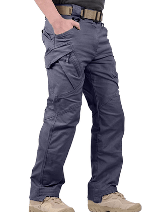 Men's Black Short Cargo Pants | Relaxed Fit Multi-Pocket Durable