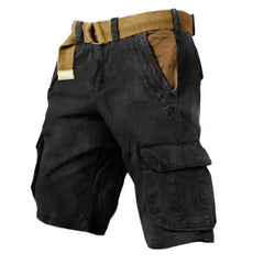 Men's Cargo Shorts | Utility Multiple Pockets Button Closure