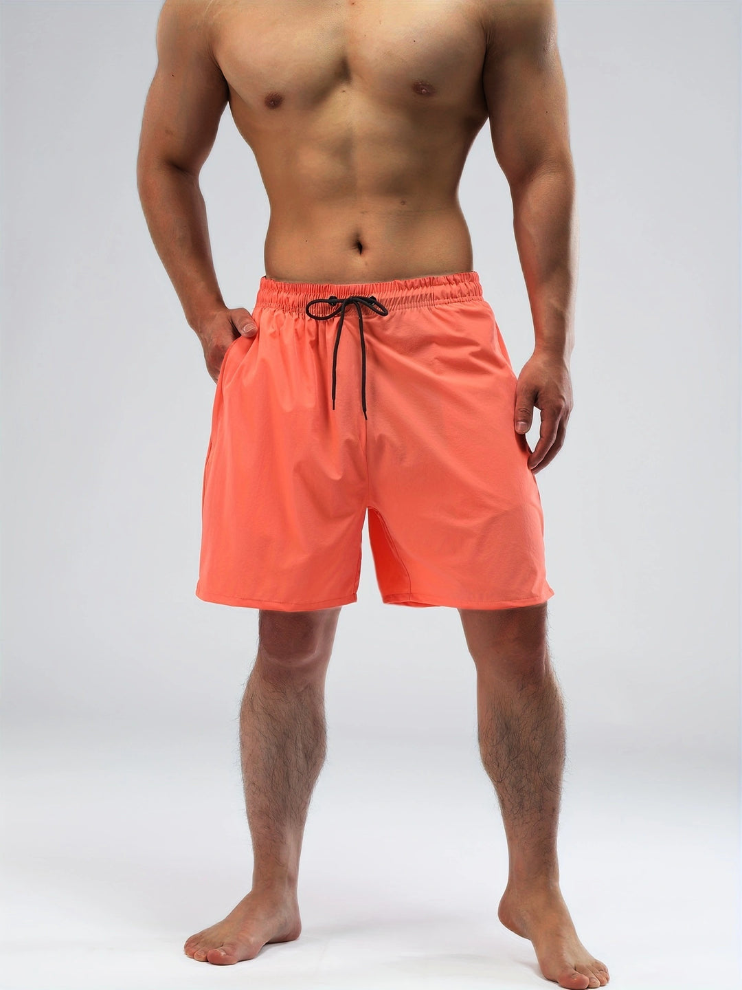 Men's Board Shorts | Quick-Drying Elastic Waistband Zip Pockets
