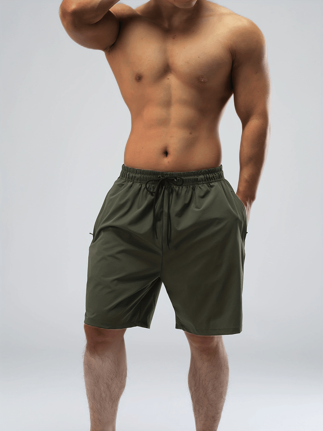 Men's Board Shorts | Quick-Drying Elastic Waistband Zip Pockets