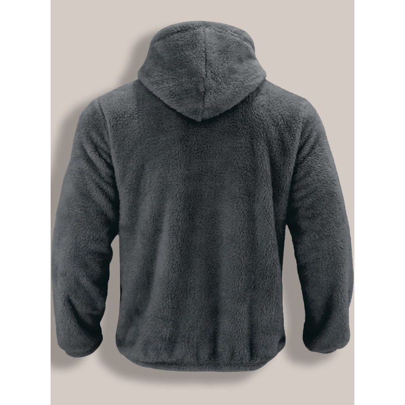 Men's Sweatshirt | Fleece Zip-Up Hooded Long Sleeve