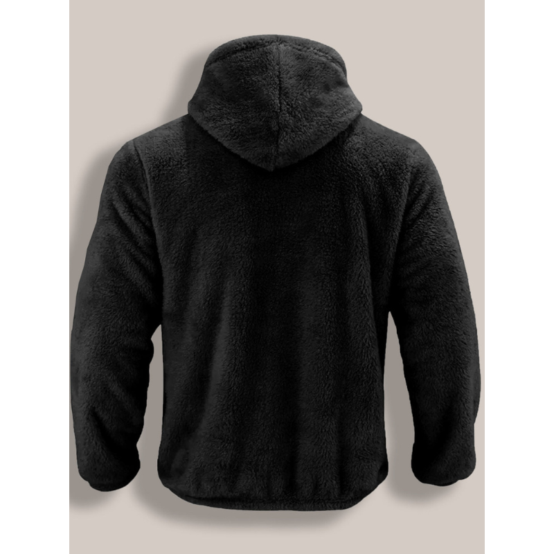 Men's Sweatshirt | Fleece Zip-Up Hooded Long Sleeve