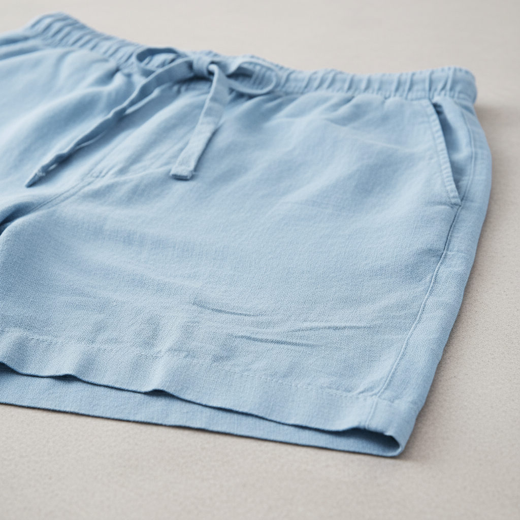 Men's Beach Shorts | Drawstring Waist Linen Relaxed Fit