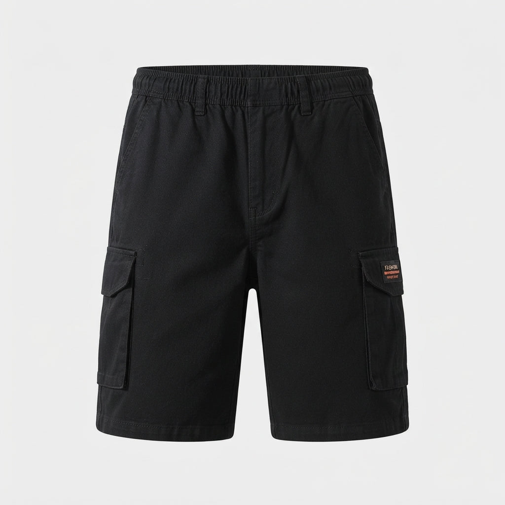 Men's Shorts | Cargo Pockets Elastic Waist Short Length