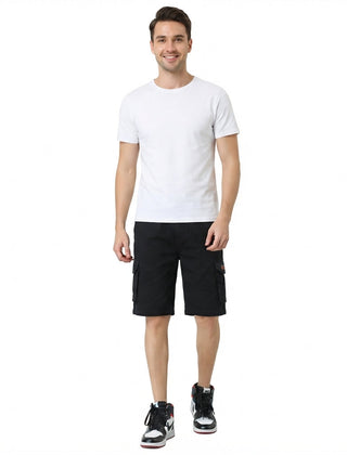 Men's Shorts | Cargo Pockets Elastic Waist Short Length