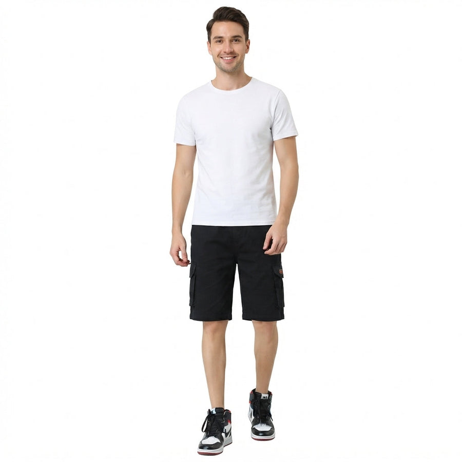 Men's Shorts | Cargo Pockets Elastic Waist Short Length