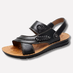 Men's Sandals | Open Toe Leather Adjustable Strap