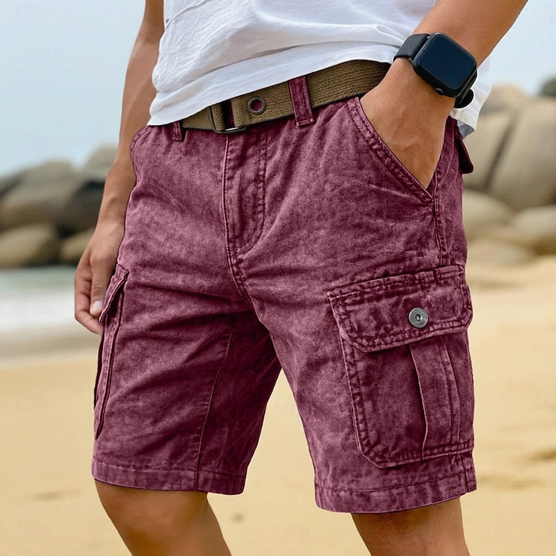 Men's Sport Shorts | Cargo Pockets Denim Relaxed Fit