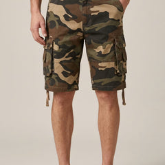 Men's Camo Cargo Shorts | Multi Pocket Relaxed Fit