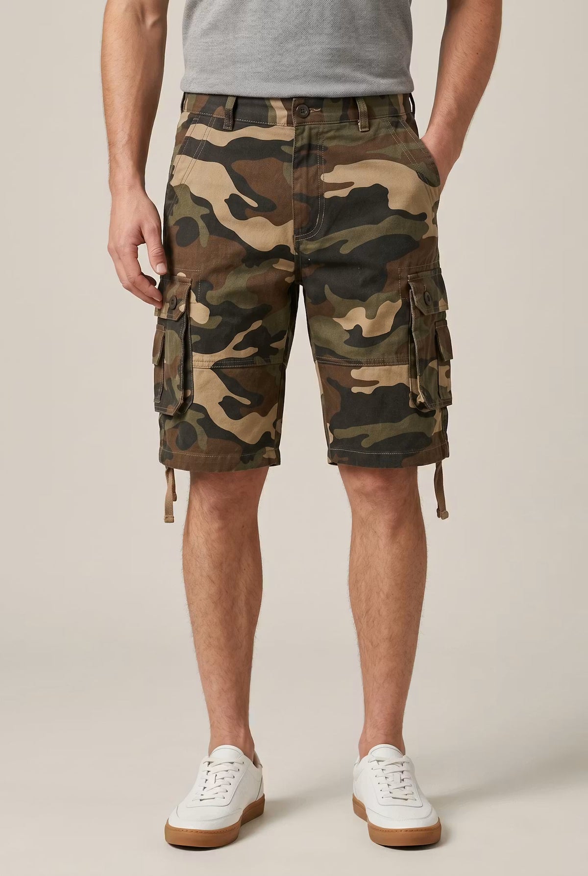 Men's Camo Cargo Shorts | Multi Pocket Relaxed Fit