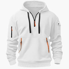 Men's Hoodie | Half Zip Pullover Fleece Knit