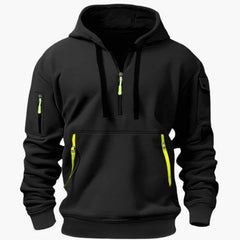 Men's Hoodie | Half Zip Pullover Fleece Knit