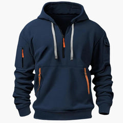 Men's Hoodie | Half Zip Pullover Fleece Knit