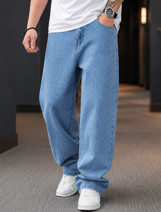 Edmund Baggy Jeans - Light Blue