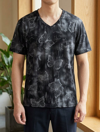Austin V Neck T-Shirt - Black