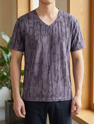 Austin V Neck T-Shirt - Purple