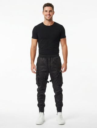 Men's Cargo Pants | Tapered Leg Jogger Drawstring Closure