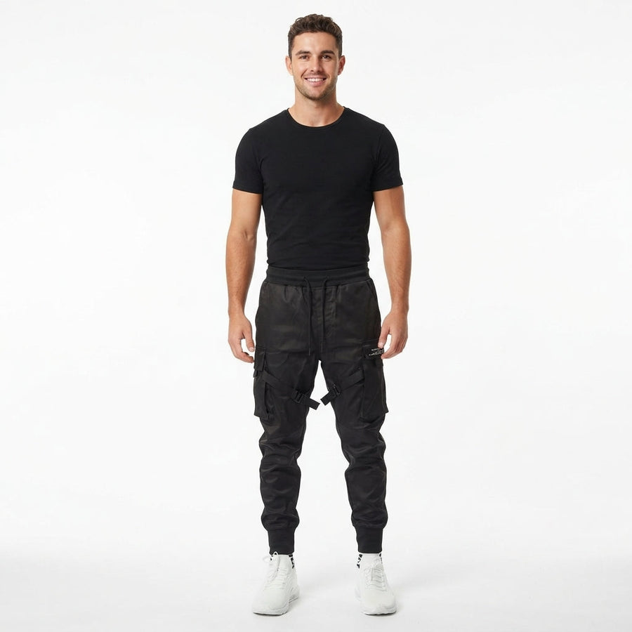 Men's Cargo Pants | Tapered Leg Jogger Drawstring Closure