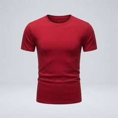 Men's Black Shirt | Crew Neck Short Sleeve Cotton