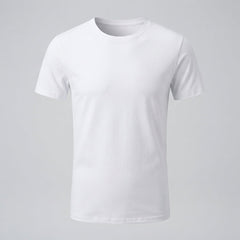 Men's Black Shirt | Crew Neck Short Sleeve Cotton