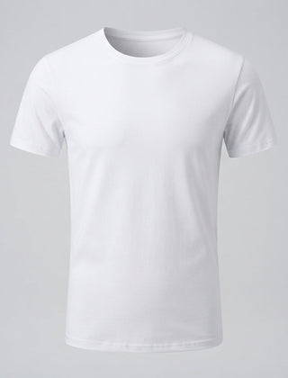 Men's Black Shirt | Crew Neck Short Sleeve Cotton