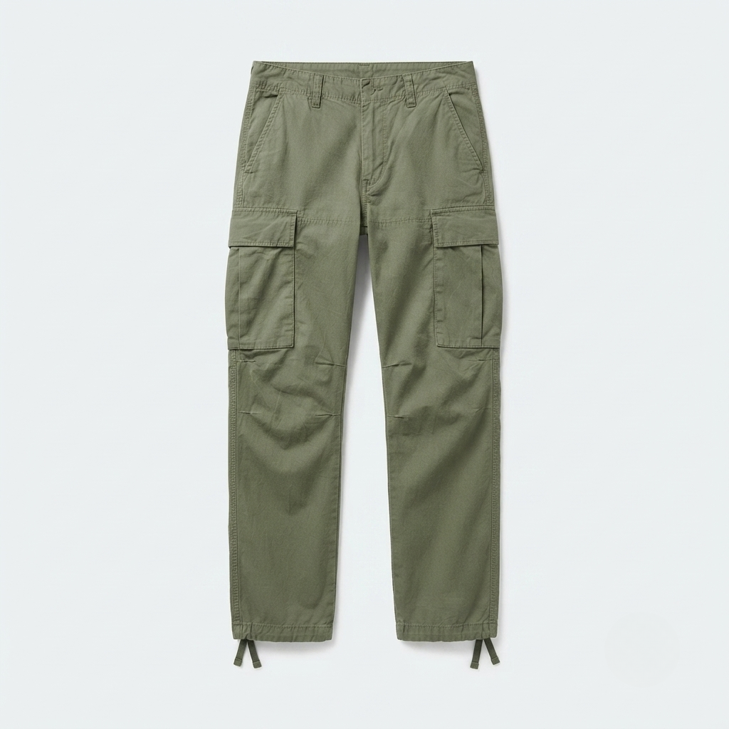 Men's Cargo Pants | Straight Leg Multiple Pockets Cotton