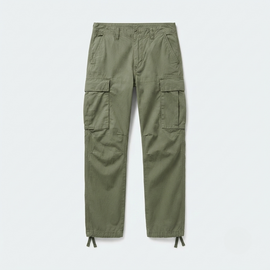 Men's Cargo Pants | Straight Leg Multiple Pockets Cotton