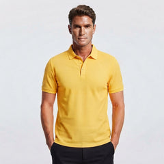 Men's Corporate Polo Shirt | Collar Short Sleeve Button Closure Knit