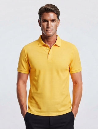 Men's Corporate Polo Shirt | Collar Short Sleeve Button Closure Knit