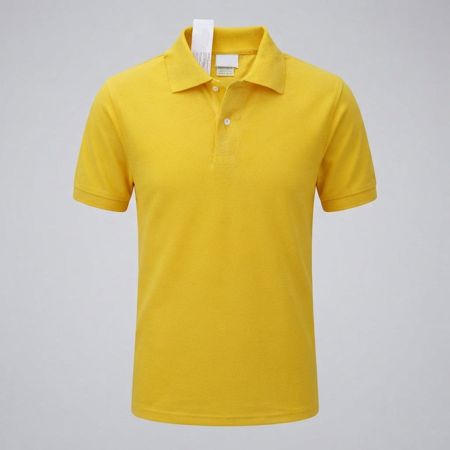 Men's Corporate Polo Shirt | Collar Short Sleeve Button Closure Knit