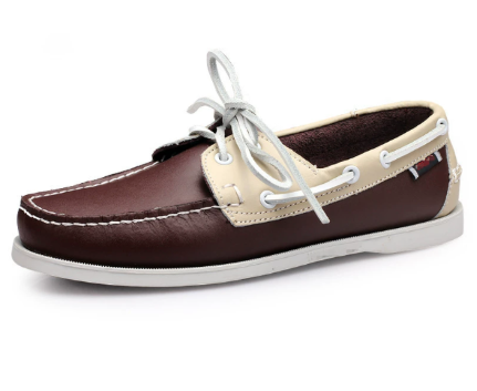Men's Boat Shoe | Leather Slip On Flexible Sole