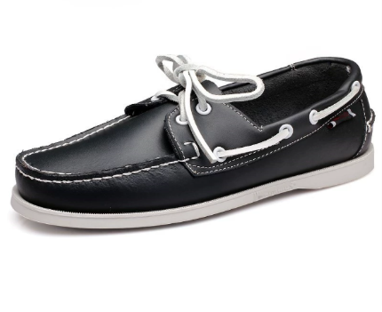 Men's Boat Shoe | Leather Slip On Flexible Sole