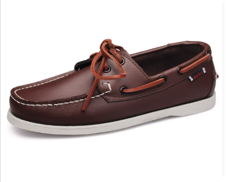 Men's Boat Shoe | Leather Slip On Flexible Sole
