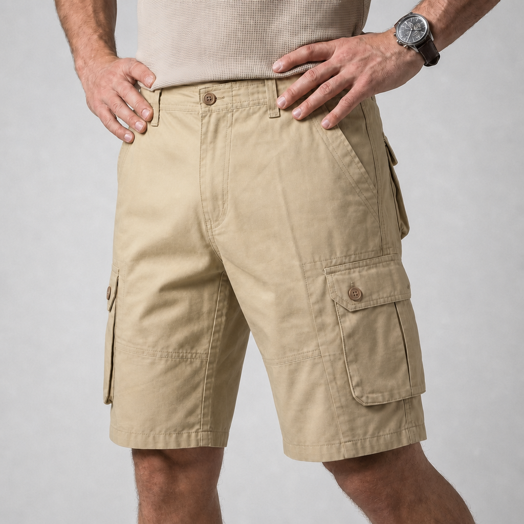 Men's Work Shorts | Cargo Relaxed Fit Knee Length