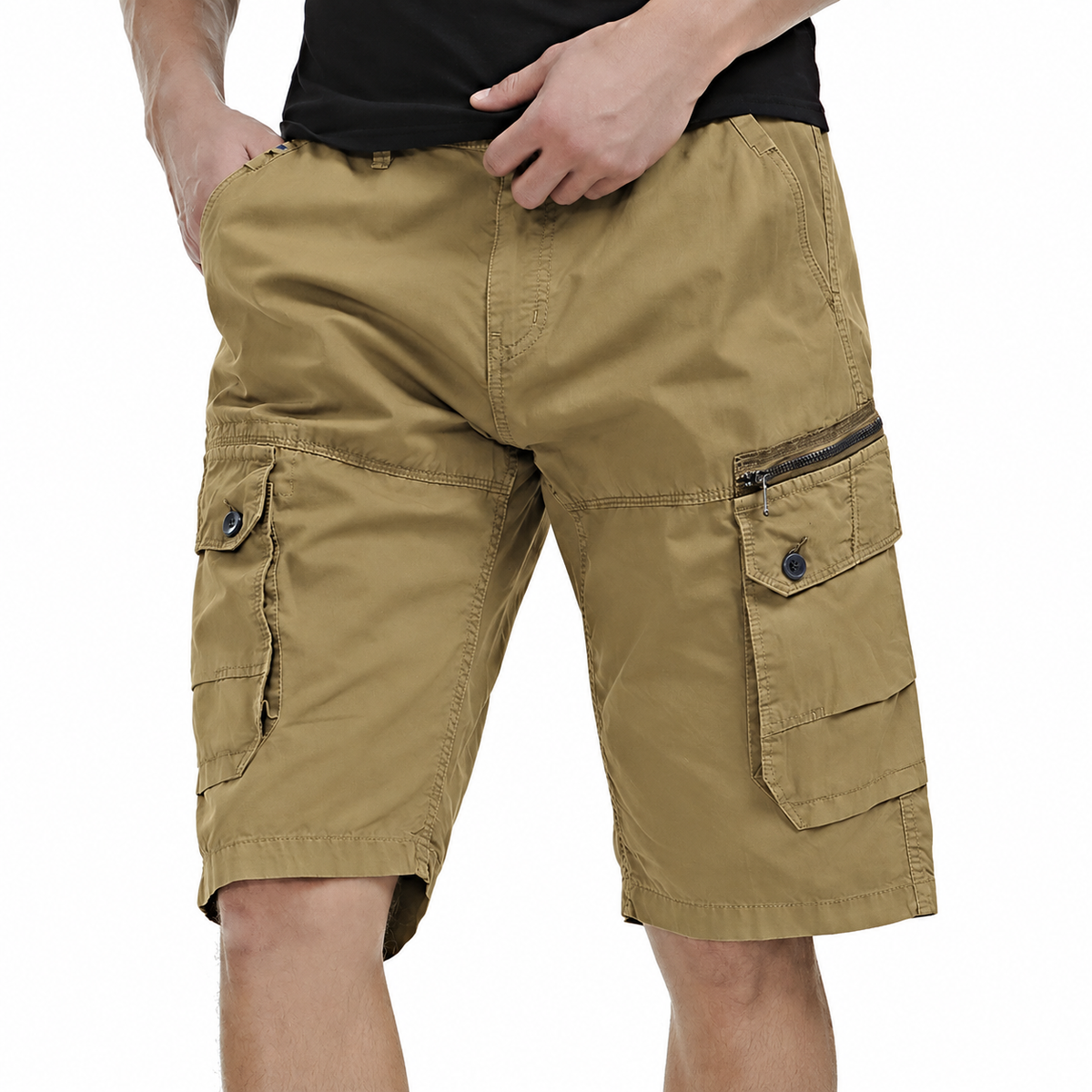 Men's Beach Shorts | Cargo Pockets Multiple Pockets Cotton