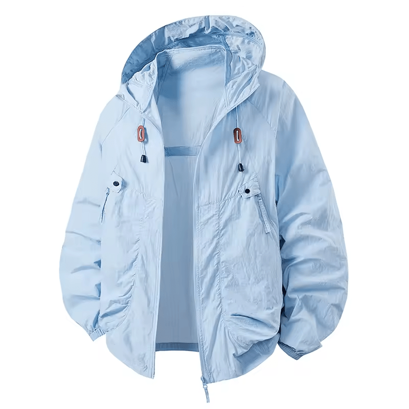 Men's Rain Jacket | Hooded Zip Pockets Relaxed Fit