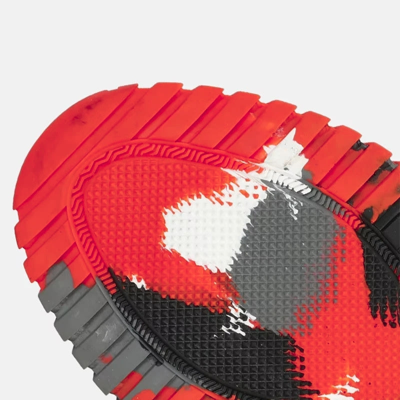 Men's Sneakers | Lace-Up Knit Mesh Toe Guard Work