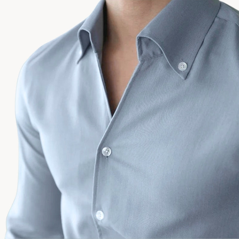 Men's Button Up Shirt | Slim Fit Long Sleeve Collared
