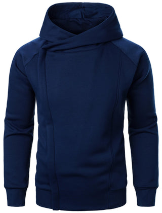 Men's Hoodie | Zip-Up Front Side Pockets Knit