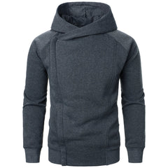 Men's Hoodie | Zip-Up Front Side Pockets Knit