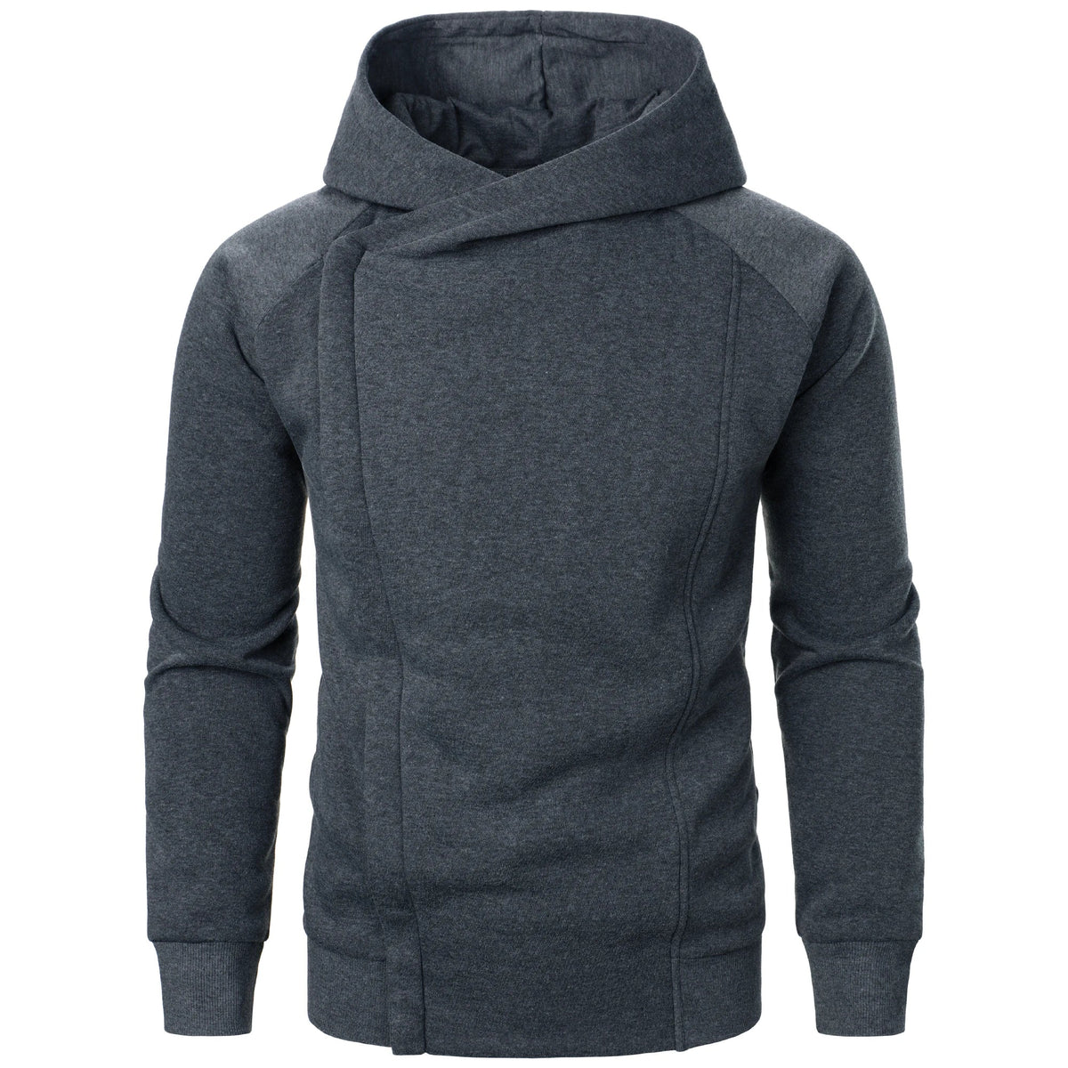 Men's Hoodie | Zip-Up Front Side Pockets Knit