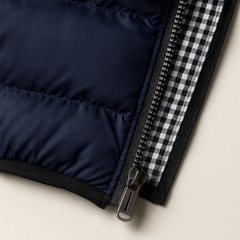 Men's No Sleeve Shirt | Stand Collar Quilted Puffer