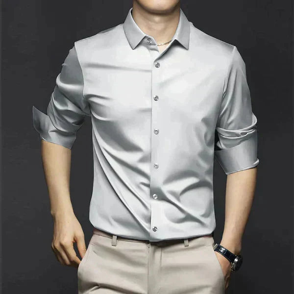 Men's Collared Shirt | Three-Quarter Sleeve Button-Up