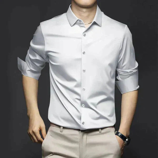 Men's Collared Shirt | Three-Quarter Sleeve Button-Up