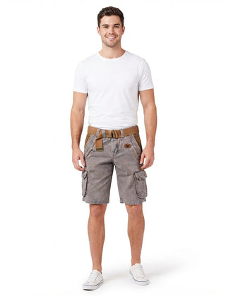 Men's Cargo Shorts | Utility Multiple Pockets Button Closure