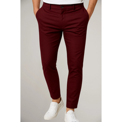 Men's Chino | Slim-Fit Mid-Rise Button Closure