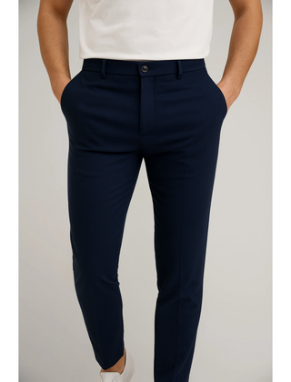 Men's Chino | Slim-Fit Mid-Rise Button Closure