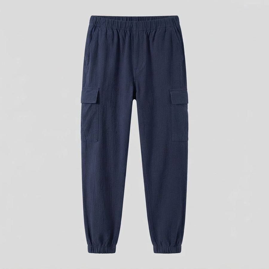 Men's Cargo Pants | Relaxed Fit Elastic Waist Cargo Pockets