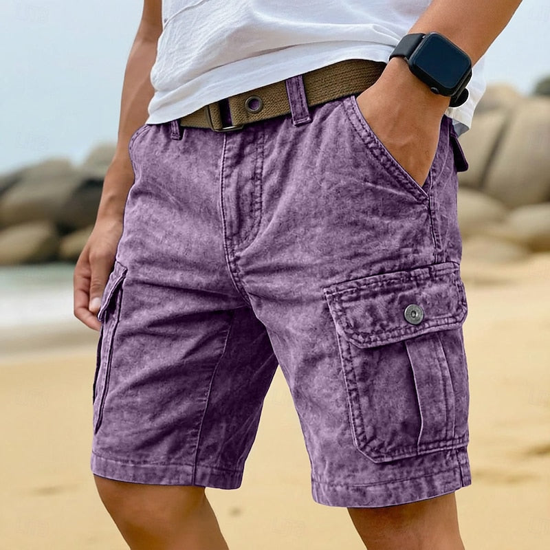 Men's Sport Shorts | Cargo Pockets Denim Relaxed Fit
