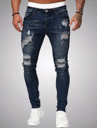 Men's Jeans | Distressed Skinny Fit Stretch Denim